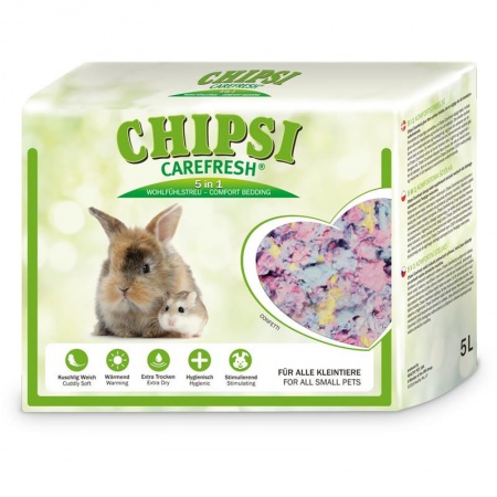 Бумажный наполнитель Chipsi CareFresh Confetti для грызунов и птиц 5л