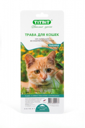 TiTBiT Трава для кошек пшеница
