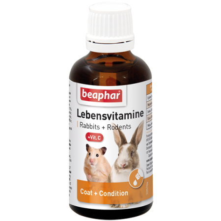 Кормовая добавка Beaphar Lebensvitamine для грызунов и кроликов 50мл