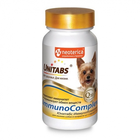 Unitabs ImmunoCompleх Q10 Витамины для мелких собак 100таблеток