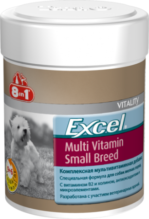 8IN1 Excel Multi Vit Small Breed мультивитамины для собак мелких пород 70таблеток