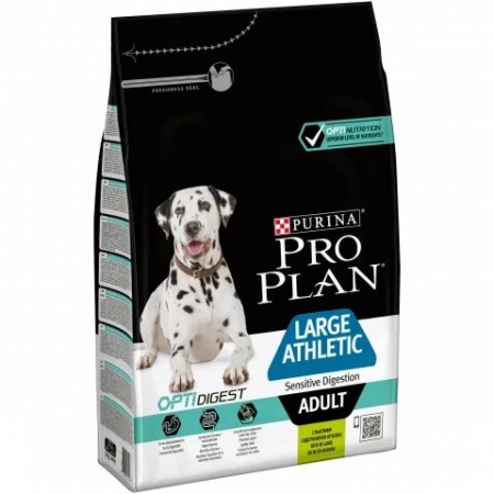 Pro Plan для собак крупных пород с атлетическим телосложением с ягненком и рисом 3кг
