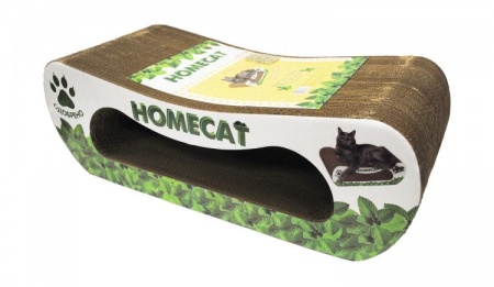 Homecat Когтеточка-лежанка для кошек "Мятная волна" 61*25*20см