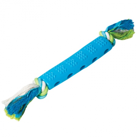 Triol Игрушка для собак из термопластичной резины "Палка шипованная с верёвкой", 180/350мм