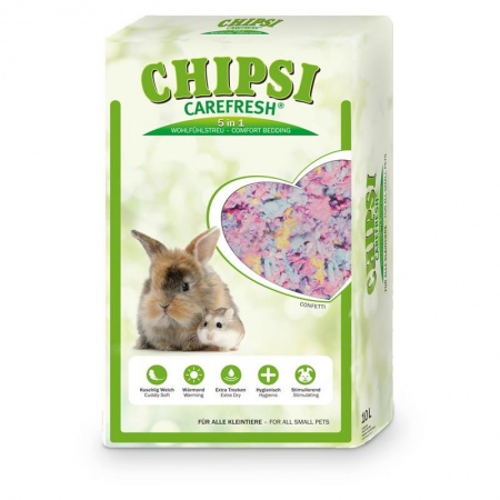 Бумажный наполнитель Chipsi CareFresh Confetti для грызунов и птиц 10л