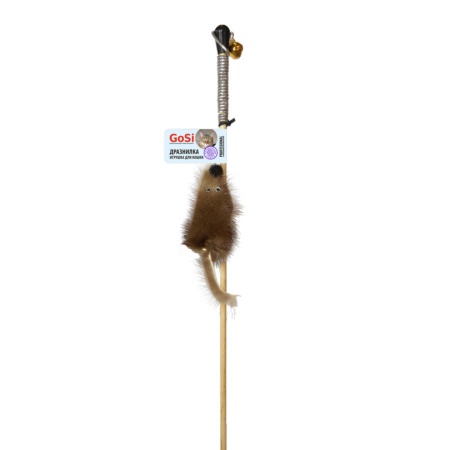 GoSi Махалка Мышка на веревке для кошек