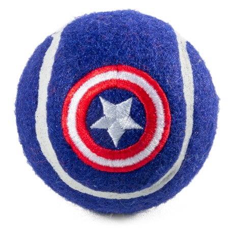 Игрушка для собак Marvel Капитан Америка «Мяч теннисный», d70мм
