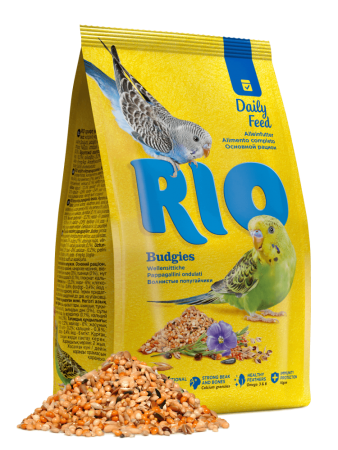 RIO Корм для волнистых попугайчиков основной рацион 500гр.