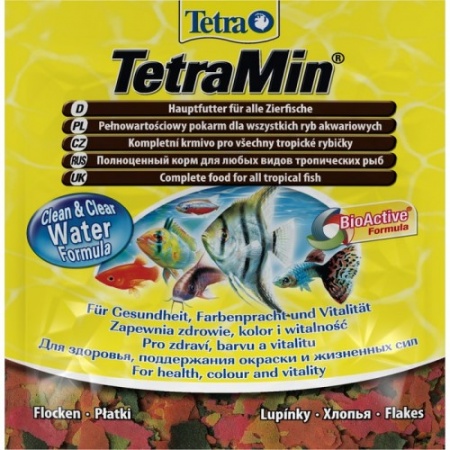 Tetra Min 12г. Корм для любых видов тропических рыб