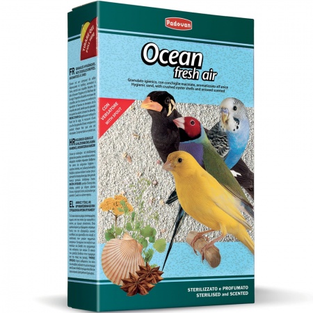 Био-песок Padovan Ocean Fresh Air для декоративных птиц 1 кг