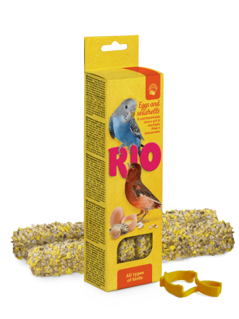 RIO Палочки для всех видов птиц с яйцом и ракушечником 2шт.